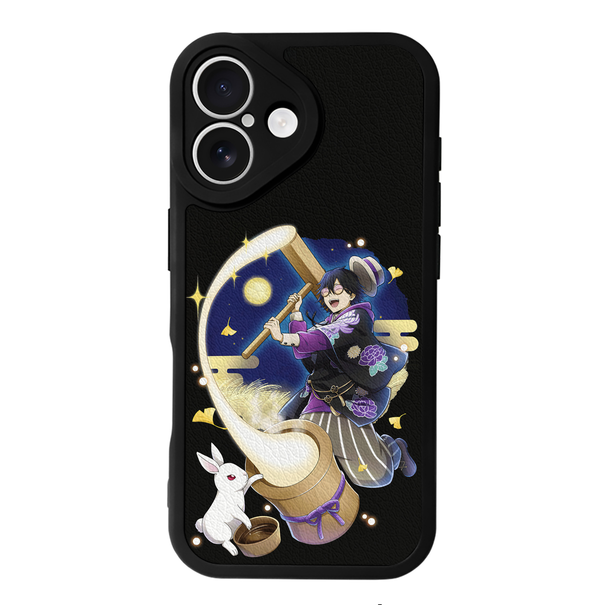 （画像用） 文豪ストレイドッグス Bungo Stray Dogs 【iPhone 16シリーズ対応】シリコンスマホケース（レザー調） 材質：シリコン